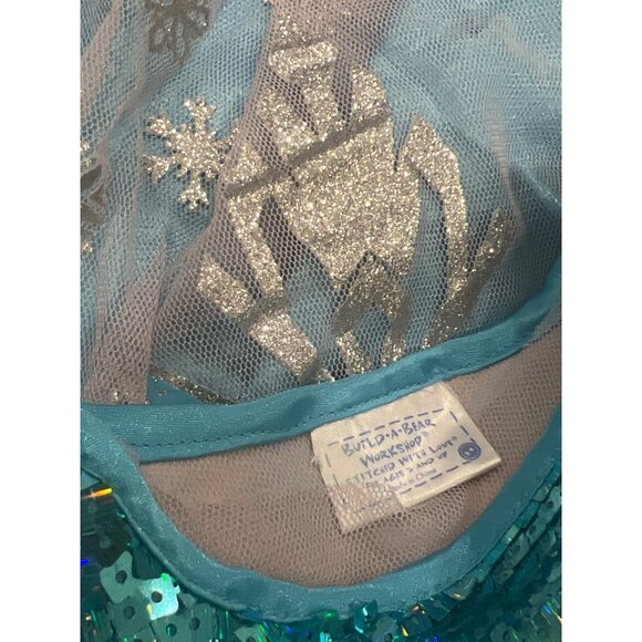 Build-A-Bear Workshop Elsa Dress Baby Blue & Silver Sequin For 16" Stuffed Anima - Picture 3 of 4